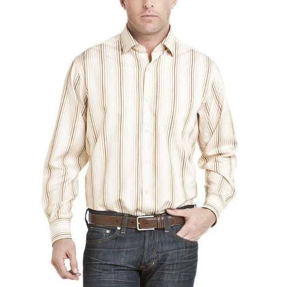 Tommy Bahama Men's 100% SILK Stripe Shirt Like New - Picture 1 of 8